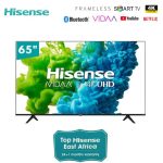 Hisense 65 inch Smart TV 65A6HKEN UHD 4K HDR10+ Dolby Vision Frameless Bluetooth Vidaa