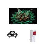 TCL 85C7K 85 Inch QD‑MiniLED Smart TV Bundle Package – Brilliant 4K HDR